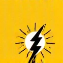 Icona che simboleggia l'energia e la vitalità con un fulmine stilizzato e un sole nascente.