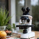 Icona che rappresenta la ricerca scientifica e l'evidenza con una provetta e un microscopio stilizzati.